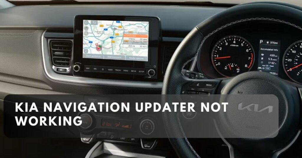 Kia Navigation Updater Not Working